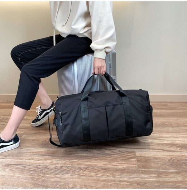 Zachte nylon stoffen schoudertas voor sportgymnastiek en yoga - Afbeelding 3
