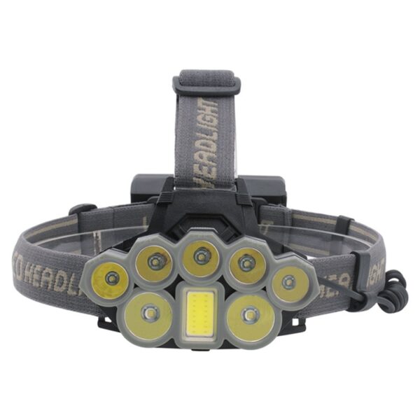 8 LED's USB oplaadbare buitenverlichting Sterk licht Nachtvissen Koplamp - Afbeelding 2