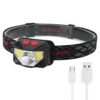 XPG+COB Oplaadinductie Sterklichtkoplamp met vermogensdisplay