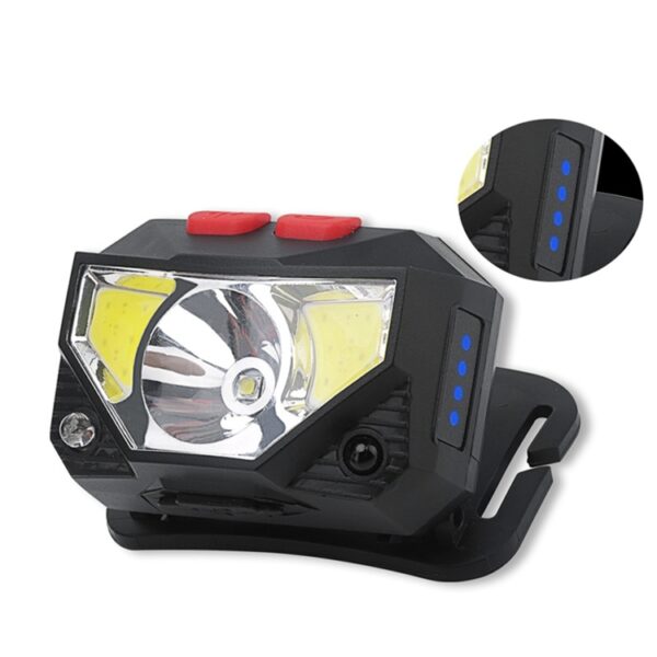 XPG+COB Oplaadinductie Sterklichtkoplamp met vermogensdisplay - Afbeelding 3