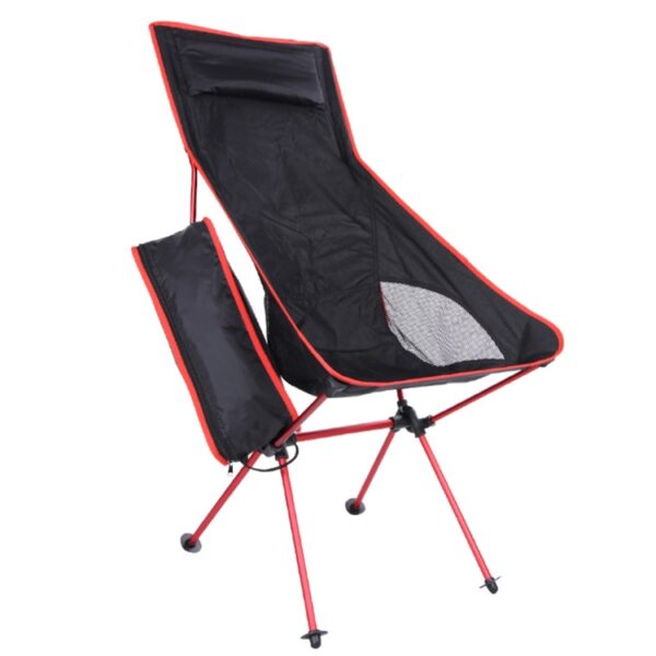 Outdoor Draagbare Opvouwbare Camping Stoel Licht Vissen Strandstoel Luchtvaart Aluminium Rugleuning Recliner, Camping Chair(blue), Camping Chair(green), Camping Chair(orange), Camping Chair(red) - Afbeelding 2
