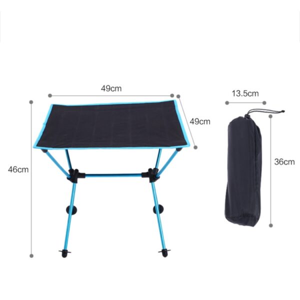 Outdoor Camping Draagbare Lichte Klaptafel Oxford Doek Luchtvaart Aluminium Picknick Barbecue Tafel, Barbecue Table(black), Barbecue Table(orange) - Afbeelding 4