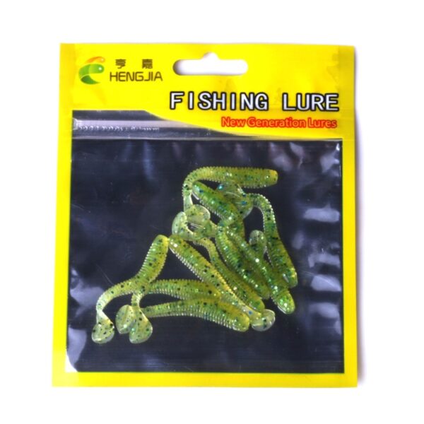 HENGJIA SO041 5 cm/0.6g 10 PCS Vissen Wobbler Soft Jigging Vissen Lokken Worm Swimbaits Siliconen Aas - Afbeelding 2