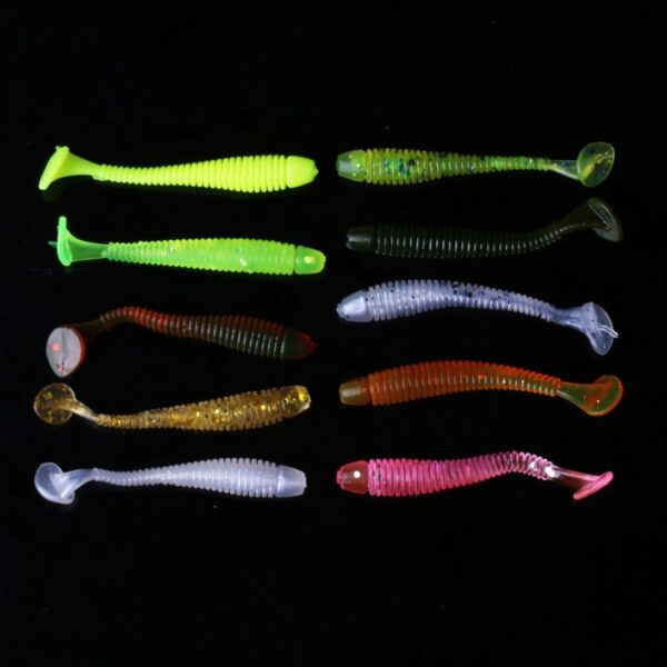 HENGJIA SO041 5 cm/0.6g 10 PCS Vissen Wobbler Soft Jigging Vissen Lokken Worm Swimbaits Siliconen Aas - Afbeelding 3