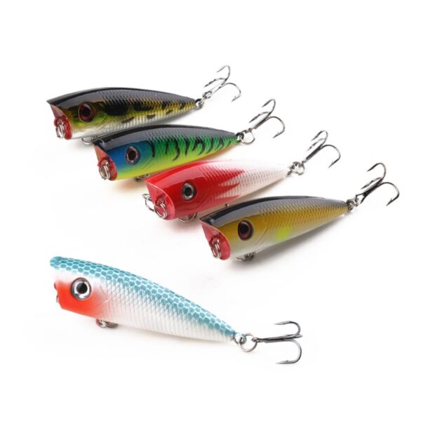 HENGJIA PO035 6cm / 6g 5 STKS Simulatie Hard Aas Visaas Set Tackle Baits Fit Zoutwater en Zoetwater - Afbeelding 2