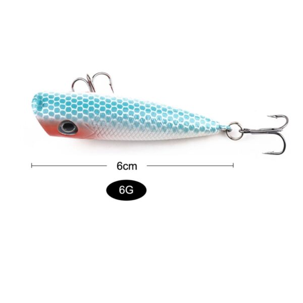 HENGJIA PO035 6cm / 6g 5 STKS Simulatie Hard Aas Visaas Set Tackle Baits Fit Zoutwater en Zoetwater - Afbeelding 6