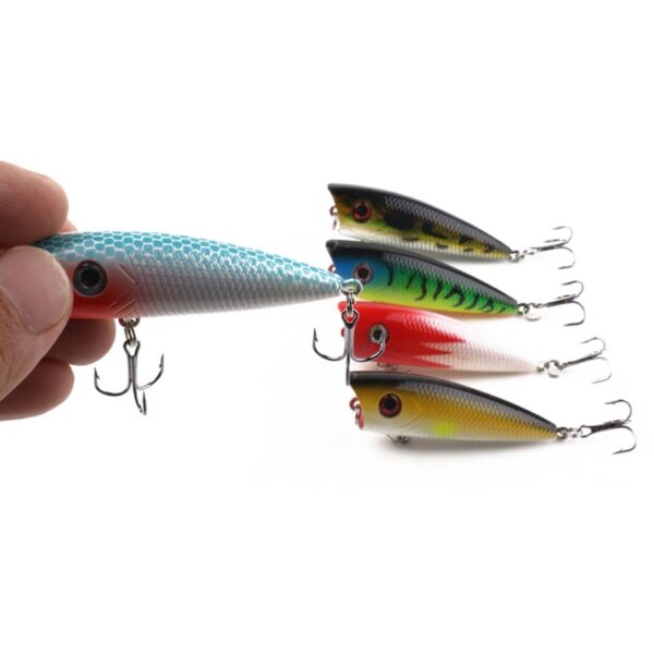 HENGJIA PO035 6cm / 6g 5 STKS Simulatie Hard Aas Visaas Set Tackle Baits Fit Zoutwater en Zoetwater - Afbeelding 7