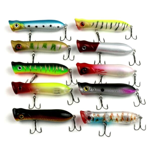 HENGJIA PO032 8cm/12g Simulatie Hard Aas Kunstaas met Haken Tackle Baits Fit Zoutwater en Zoetwater, PO032 1#, PO032 2#, PO032 3#, PO032 4#, PO032 5#, PO032 6#, PO032 7#, PO032 8#, PO032 9#, PO032 10# - Afbeelding 6
