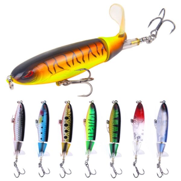 HENGJIA PE018 10 cm/13g Propeller Tractor Vormige Harde Aas Vissen Lokt Tackle Baits Fit Zoutwater en Zoetwater, PE018 1#, PE018 2#, PE018 3#, PE018 4#, PE018 5#, PE018 6#, PE018 7#, PE018 8# - Afbeelding 5