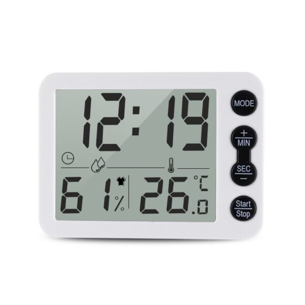 TS-9606-WR groot scherm alarmtimer temperatuur-vochtigheidsmeter (wit rood)