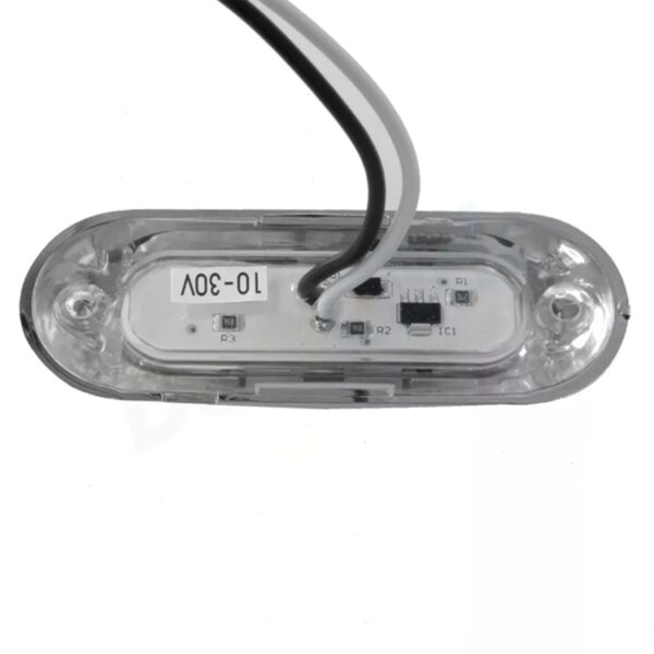 10 STKS DC 10-30 V Auto Vrachtwagen Aanhangwagen Piranha 3-LED Zijmarkeringsindicator Lichten Gloeilamp, Licht Kleur: Wit - Afbeelding 3