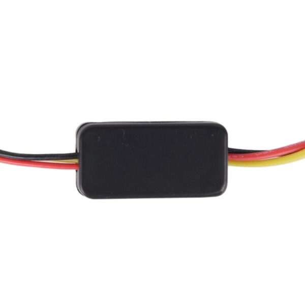 2 STKS 2,5 inch 3 W Wit Licht + Geel Licht Auto Angel Eyes Licht, DC 12 V Kabellengte: 50 cm - Afbeelding 5