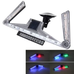 Solar Anti Collision Cupule Ranger-lamp Auto-achterlicht LED-flitswaarschuwingslampje Waarschuwingslampje Opvouwbare Solar Cupule-waarschuwingslamp met tijdelijke parkeervergunning