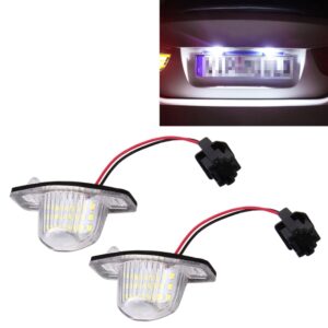 2 STUKS DC 12 V 2 W 120LM 6000 K LED Kentekenverlichting 18-SMD 3528 Lampen Lampen voor Honda JAZZ (FIT) 02-17, Odyssay 08-17, Stream 01-05, CR-V 07-17