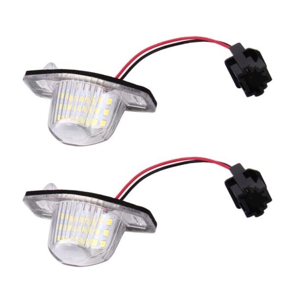 2 STUKS DC 12 V 2 W 120LM 6000 K LED Kentekenverlichting 18-SMD 3528 Lampen Lampen voor Honda JAZZ (FIT) 02-17, Odyssay 08-17, Stream 01-05, CR-V 07-17 - Afbeelding 2