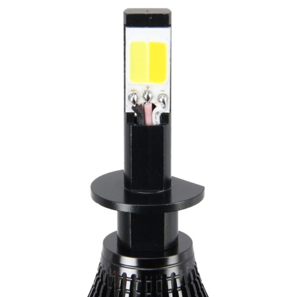 2 STUKS H1 DC 12V 6W 6000K + 3500K auto-led-mistlampen met dubbelzijdige COB-lampen (wit licht + geel licht) - Afbeelding 4