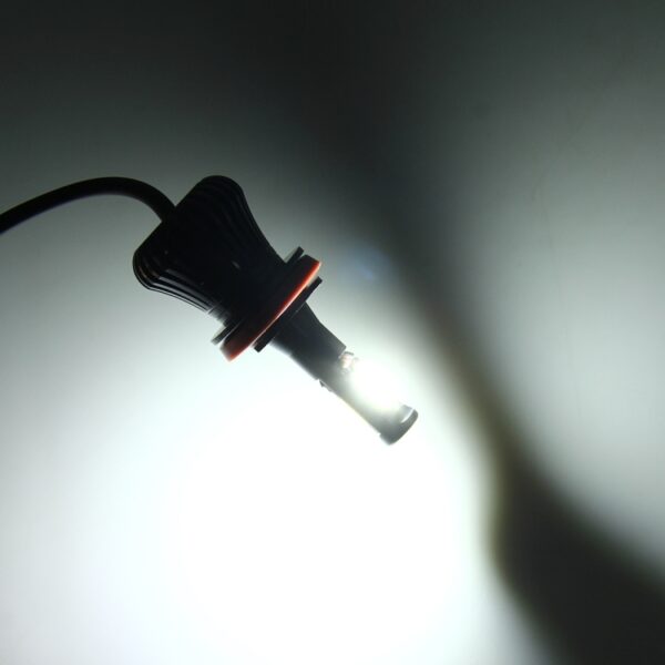 2 STUKS H1 DC 12V 6W 6000K + 3500K auto-led-mistlampen met dubbelzijdige COB-lampen (wit licht + geel licht) - Afbeelding 6