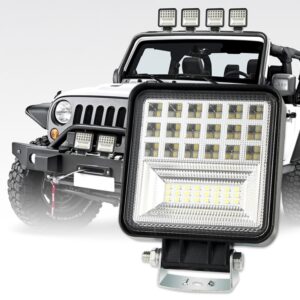 2 STKS 4 inch 20 W Spot / Schijnwerper Wit Licht Vierkante Waterdichte Auto SUV Werklampen Spotlight Led-lampen, DC 9-30 V