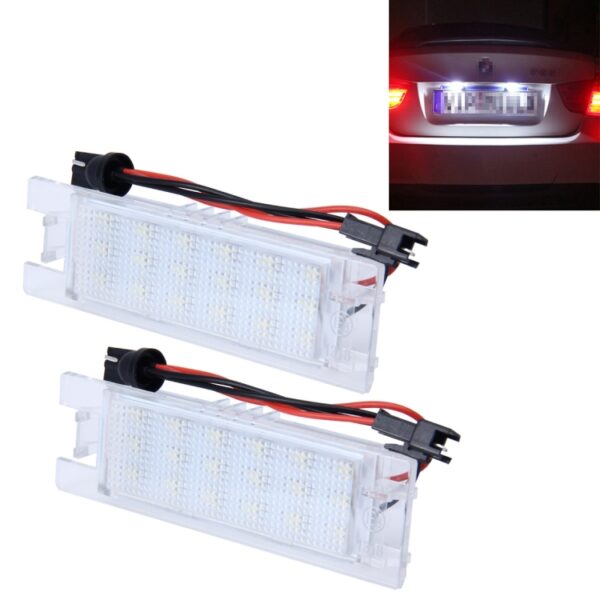 2 STUKS Kentekenverlichting met 24 SMD-3528 Lampen voor Opel