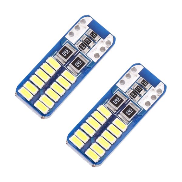 2 STUKS T10 / W5W / 168/194 DC12V 1.4W 6000K 90LM 12LEDs SMD-3014 Auto Leeslamp Klaring Licht, met Decoder - Afbeelding 2
