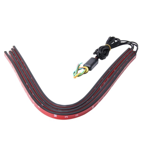 Knipperlichten 15W LED Car in The Network Lights One Drag Four Emblem Eyes Dagrijverlichting LED Universal Car Warning Stroboscoop Flitslicht Car in The Network Decoratieve ridderlichten, kabellengte: 75cm - Afbeelding 5
