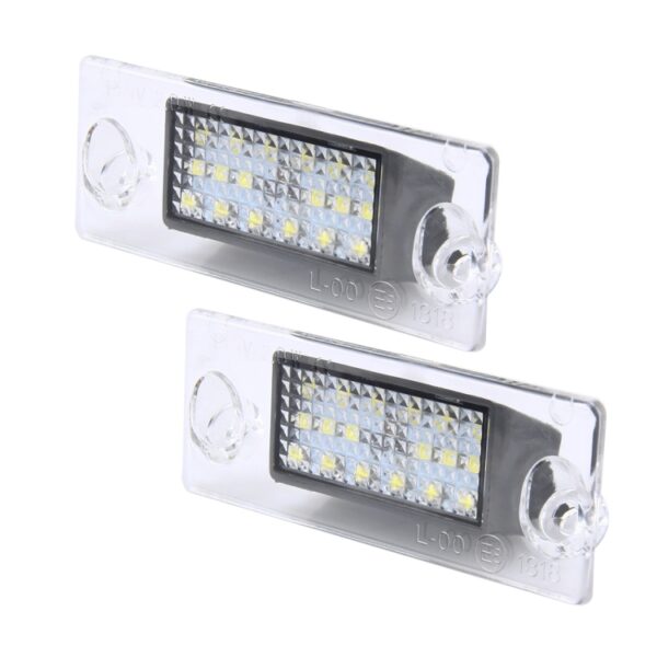 2 STUKS Kentekenverlichting met 18 SMD-3528 Lampen voor Audi, 2W 120LM, DC12V (Wit Licht) - Afbeelding 2
