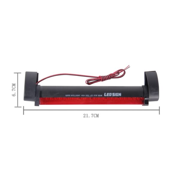 24 leds rood licht auto derde remlicht, DC 12V kabellengte: 80cm - Afbeelding 4