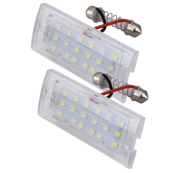 2 STKS Kentekenverlichting met 18 SMD-3528 Lampen voor BMW E53 (X5), 2 W 120LM, 6000 K, DC12V (Wit Licht) - Afbeelding 2