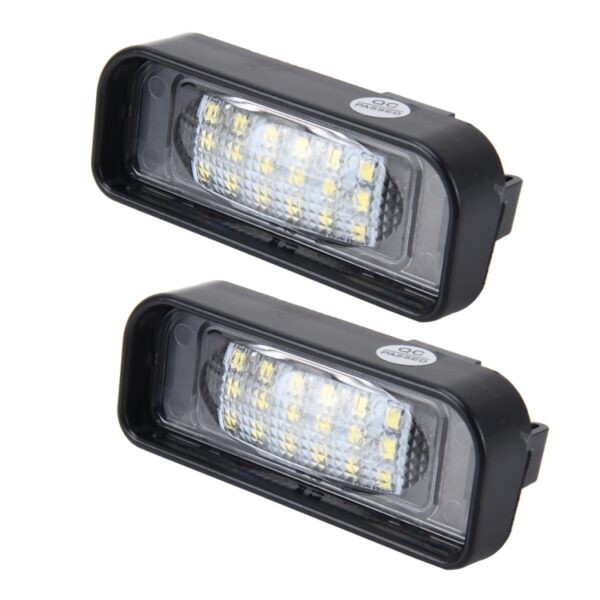 2 STUKS Kentekenverlichting met 18 SMD-3528 Lampen met Canbus voor Mercedes-Benz W220, 2 W 120LM, 6000 K, DC12V (Wit Licht) - Afbeelding 2
