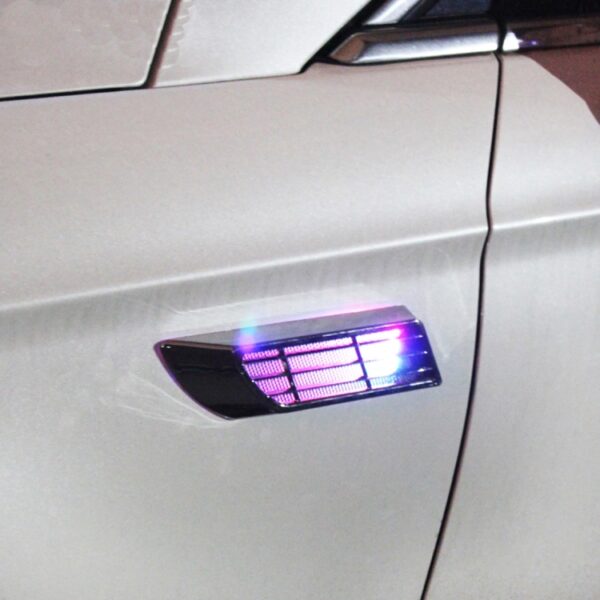 2 STKS Auto Body Side Solar Decoratieve Kleurrijke Strobe Waarschuwing Outlet Light - Afbeelding 12