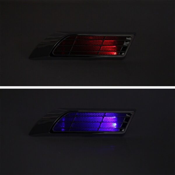 2 STKS Auto Body Side Solar Decoratieve Kleurrijke Strobe Waarschuwing Outlet Light - Afbeelding 8
