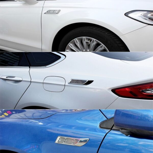 2 STKS Auto Body Side Solar Decoratieve Kleurrijke Strobe Waarschuwing Outlet Light - Afbeelding 10