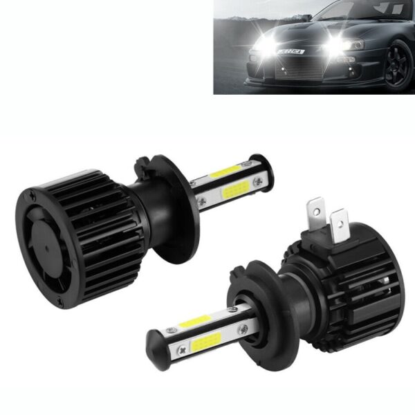 F8 H7 2 STUKS 22 W 3000LM 6000 K Vier Side DOB LED Koplamp Mistlampen Grootlicht Conversie Kit DC 9-32 V