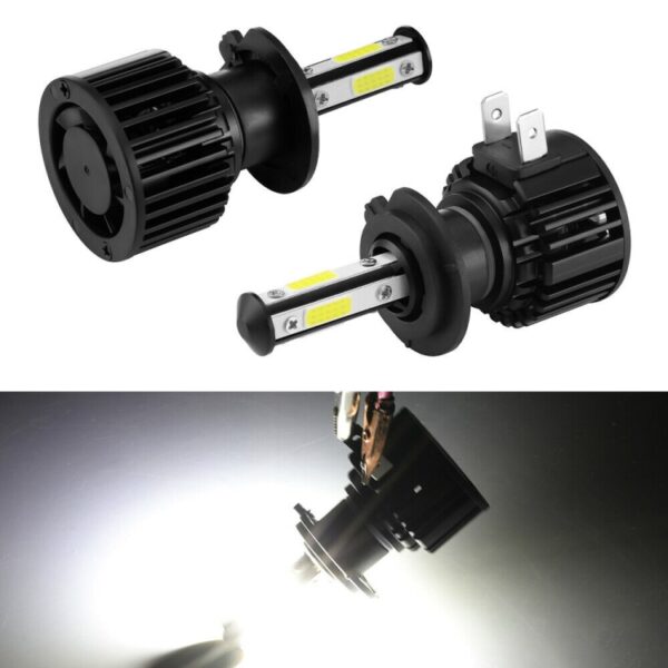 F8 H7 2 STUKS 22 W 3000LM 6000 K Vier Side DOB LED Koplamp Mistlampen Grootlicht Conversie Kit DC 9-32 V - Afbeelding 4