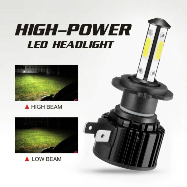 F8 H7 2 STUKS 22 W 3000LM 6000 K Vier Side DOB LED Koplamp Mistlampen Grootlicht Conversie Kit DC 9-32 V - Afbeelding 10