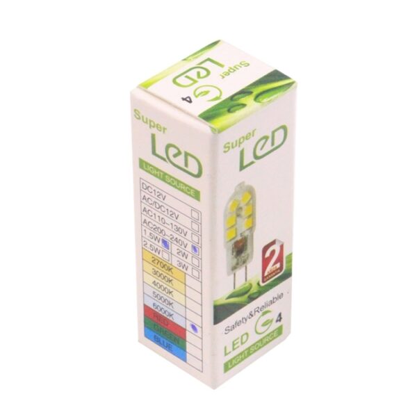 G4 1,5 W 100-120LM 12 LED's SMD 2835 LED-autolamp, DC 12V, DC 12V - Afbeelding 6