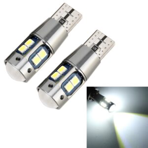2 STUKS T10 DC12V / 2.3W / 6000K / 180LM 10LEDs SMD-3030 Auto Klaring Licht, met decodering