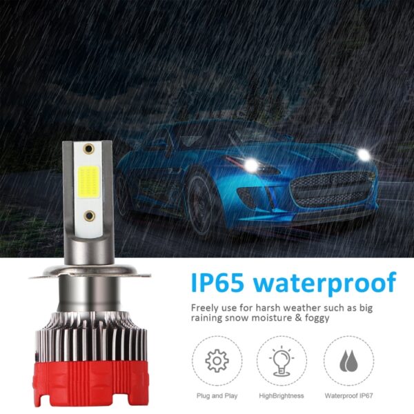 2 STKS EV18 H7 DC9-30V 20 W 6000 K 2500LM Auto LED Koplamp Lampen - Afbeelding 7