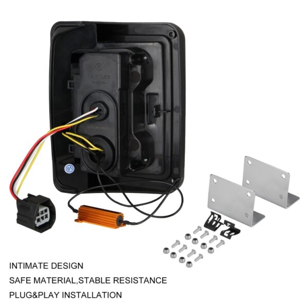2 STUKS Auto Angel Eye Achteruitrijlichten / Turn Licht / Achterlicht voor US Versie Jeep Wrangler JK 2007-2017 - Afbeelding 3