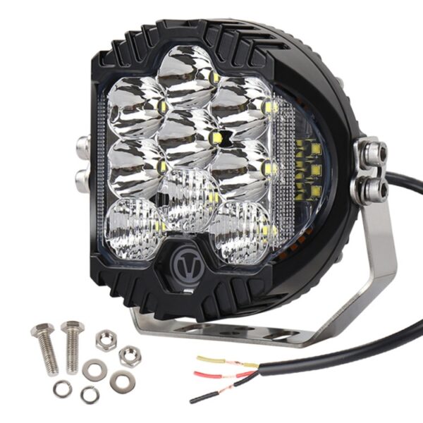 5 inch DC12V-24V 5000LM 6500K 50W auto LED-koplamp voor Jeep Wrangler / Harley - Afbeelding 5
