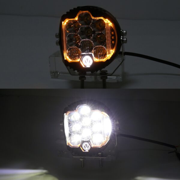 5 inch DC12V-24V 5000LM 6500K 50W auto LED-koplamp voor Jeep Wrangler / Harley - Afbeelding 6