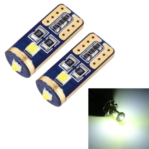 2 STUKS T10 / W5W / 168/194 DC12V / 1.2W / 6000K / 85LM 3LEDs SMD-3030 Auto Klaring Licht