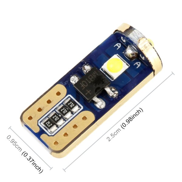 2 STUKS T10 / W5W / 168/194 DC12V / 1.2W / 6000K / 85LM 3LEDs SMD-3030 Auto Klaring Licht - Afbeelding 3