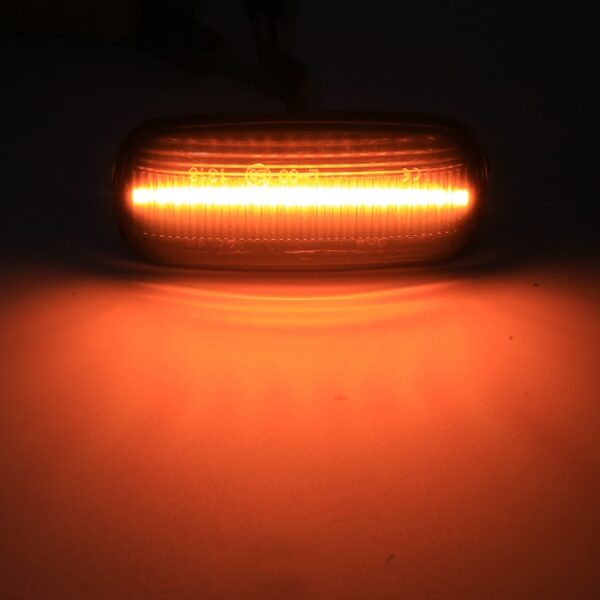 2 STKS DC12V / 3 W Auto LED Dynamische Blinker Zijlichten Stromend Water Richtingaanwijzer voor Audi, geel Licht - Afbeelding 5