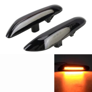 2 STKS D12V / 5 W Auto LED Dynamische Blinker Zijlichten Stromend Water Richtingaanwijzer voor BMW, Geel Licht