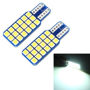 2 STUKS T10 / W5W / 168 DC12V 1.8W 6000K 140LM ​​18LEDs SMD-3030 Auto Leeslamp Klaring Licht, met Decoder