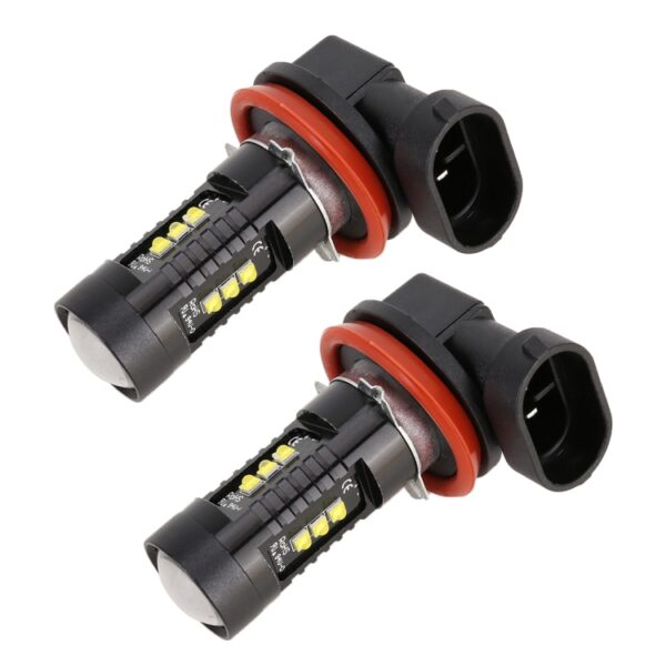 2 STKS H11 / H8 DC12V 4.3W 6000K 500LM Auto Mistlampen met 12LEDs SMD-2525 - Afbeelding 2