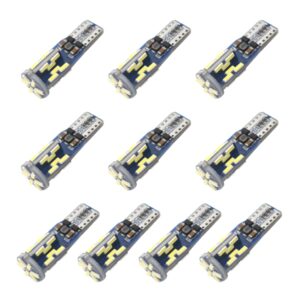 10 STKS T10 DC12V / 3W / 6000K / 180LM Auto Canbus-decodering LED-opruimverlichting met 30LEDs SMD-4041 Lampkralen