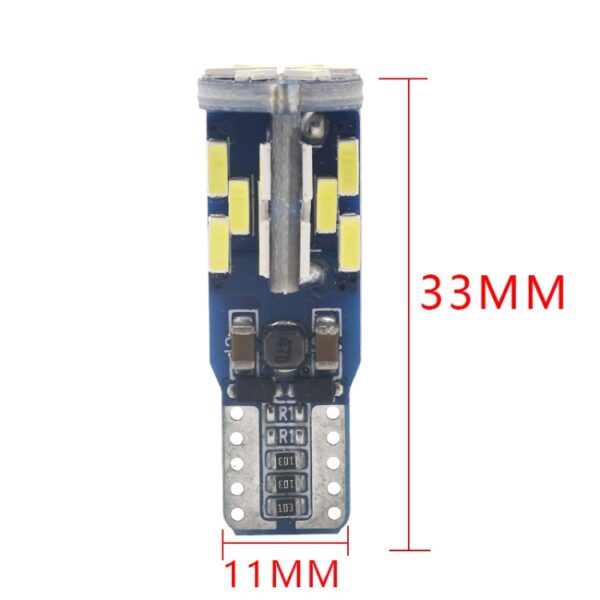 10 STKS T10 DC12V / 3W / 6000K / 180LM Auto Canbus-decodering LED-opruimverlichting met 30LEDs SMD-4041 Lampkralen - Afbeelding 5