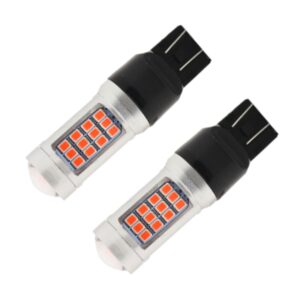 2 STKS 7443 DC12V / 2.2W Auto Strobe Remlichten met 42LEDs SMD-2835 Lampen